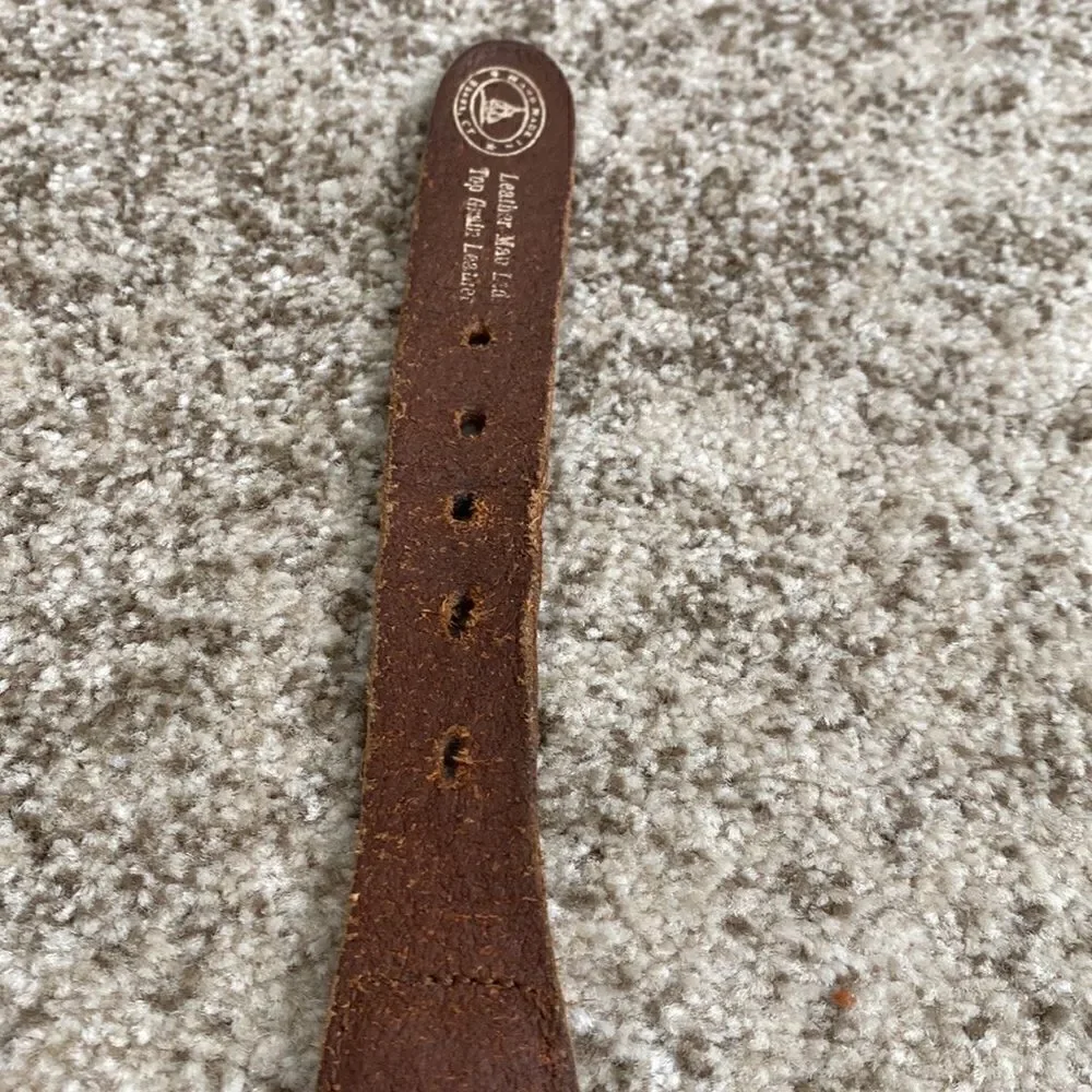 Hand Made Top Grain Leather Belt 38